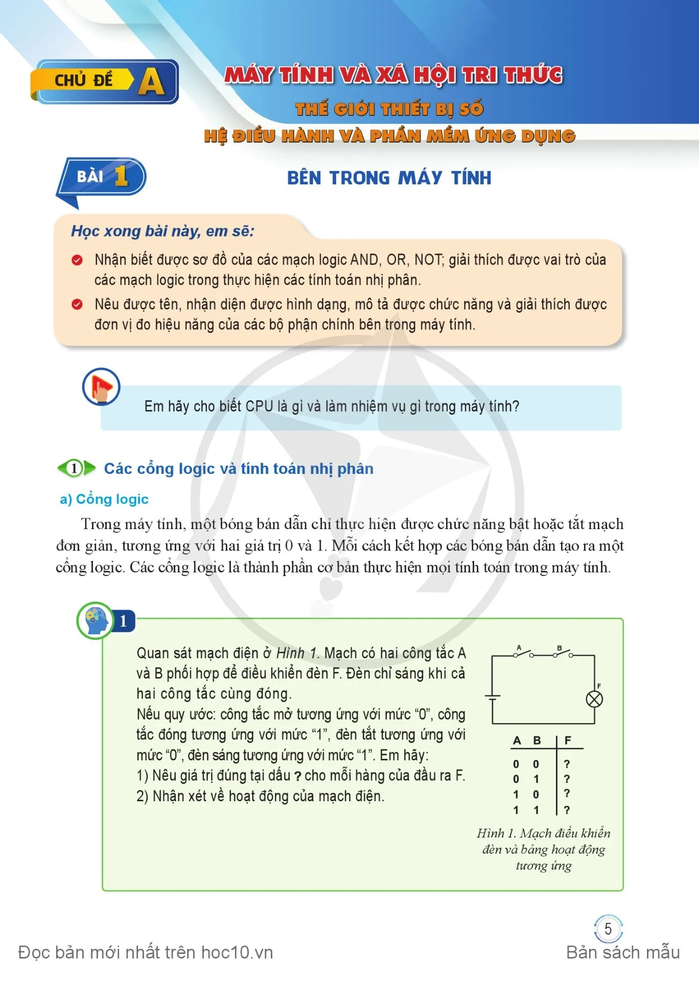 BẢNG GIẢI THÍCH THUẬT NGỮ CHỦ ĐỀ A