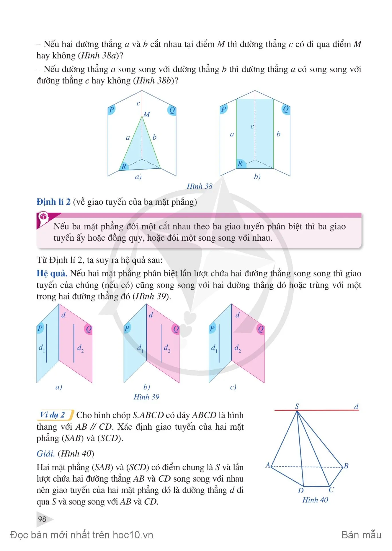 §2. Hai đường thẳng song song trong không gian