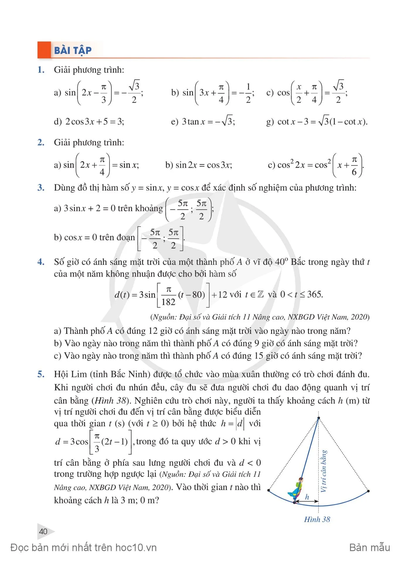 §4. Phương trình lượng giác cơ bản