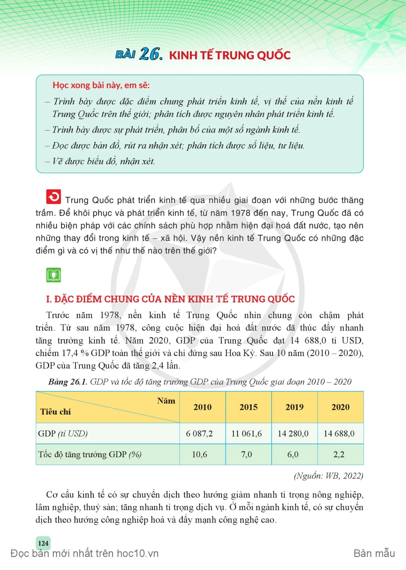 Bài 25. Vị trí địa lí, điều kiện tự nhiên và dân cư, xã hội Trung Quốc