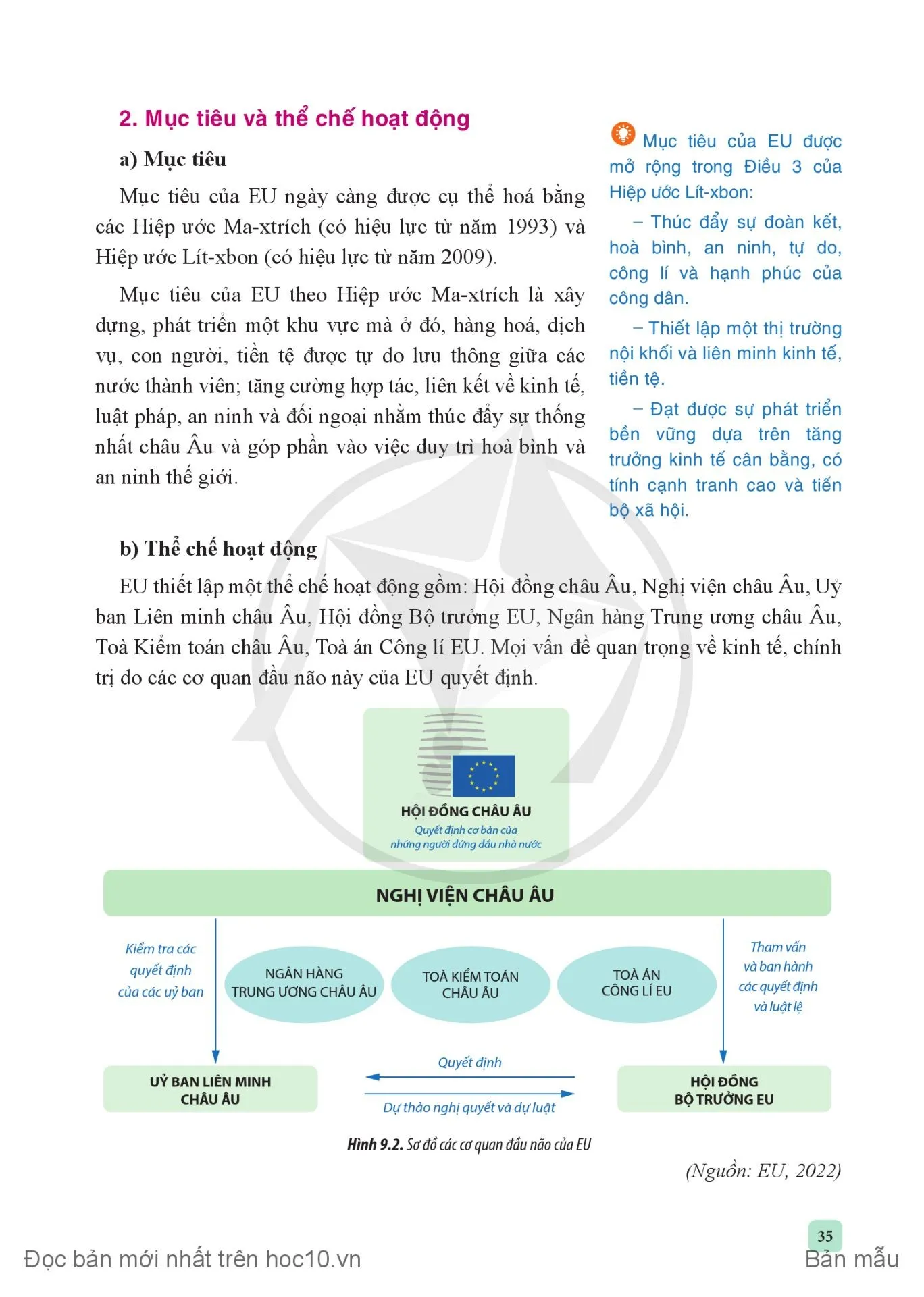 Bài 9. EU – Một liên kết kinh tế khu vực lớn. Vị thế của EU trong nền kinh tế thế giới