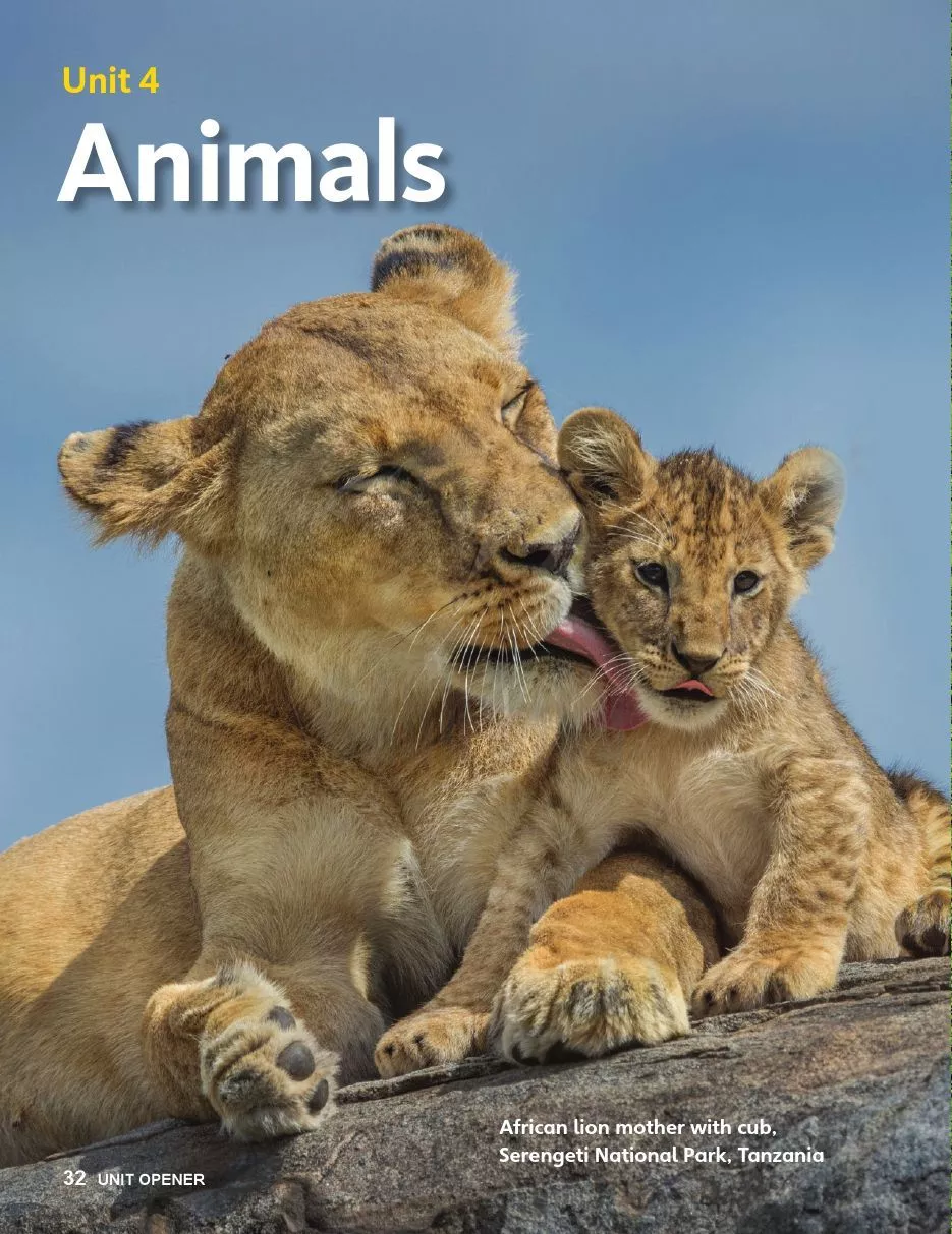 SGK Scan] ✓ Unit 4: Animals - Sách Giáo Khoa - Học Online Cùng  