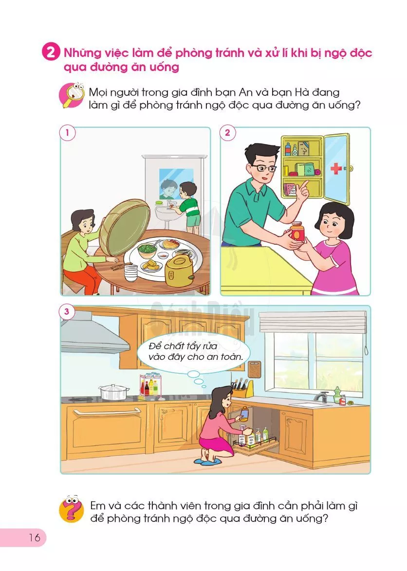 3. Phòng tránh ngộ độc khi ở nhà 