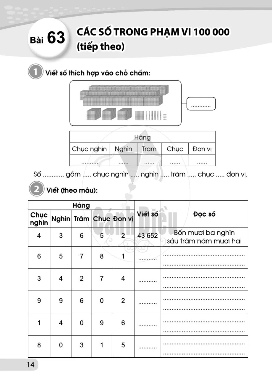 Bài 62. Các số trong phạm vi 100 000.