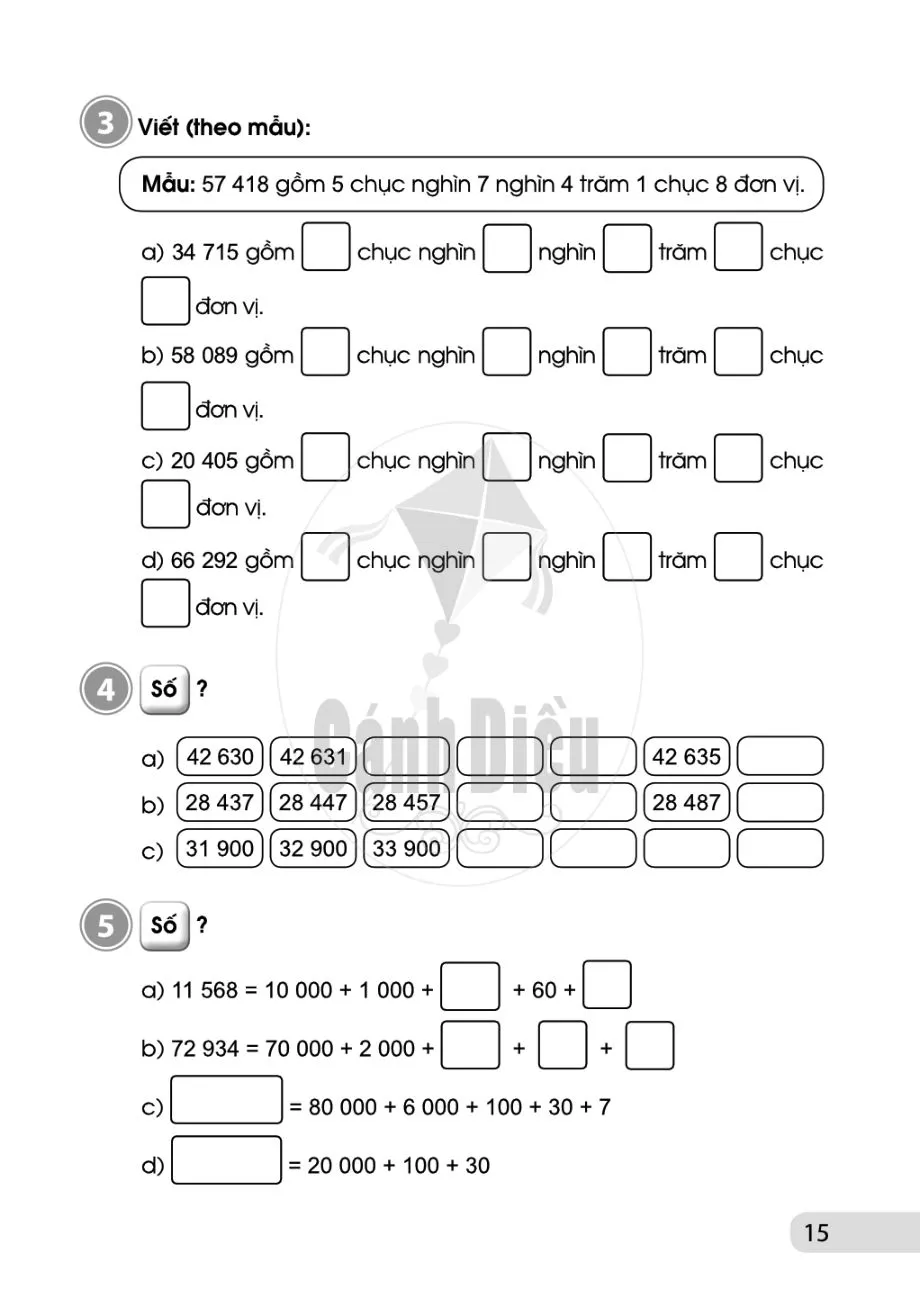 Bài 63. Các số trong phạm vi 100 000 (tiếp theo)