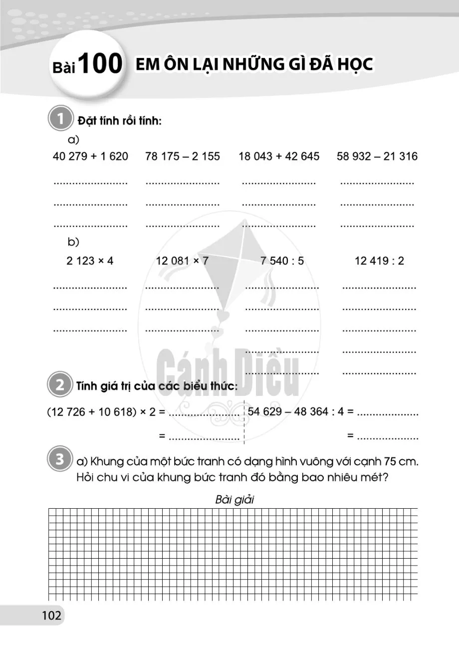 Bài 100. Em ôn lại những gì đã học