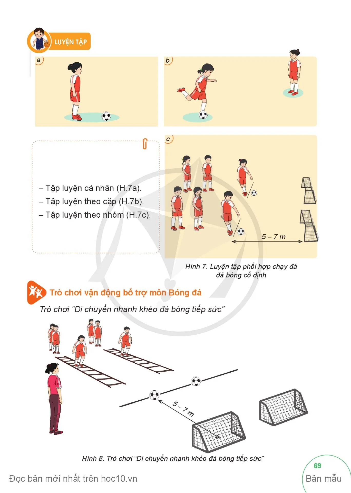 Bài 4. Phối hợp chạy đà đá bóng cố định