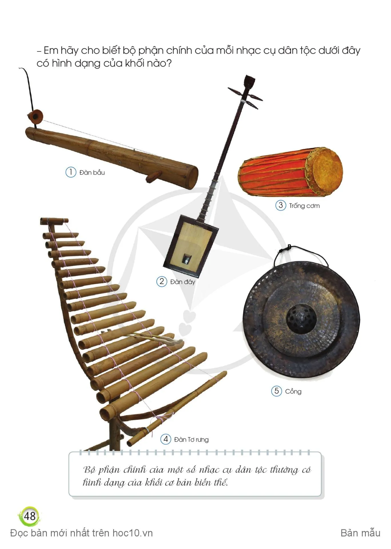 Bài 10: Nhạc cụ dân tộc