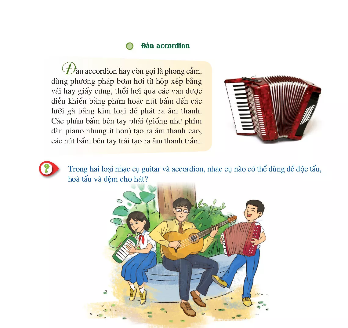 Thường thức âm nhạc: Đàn guitar và đàn accordion