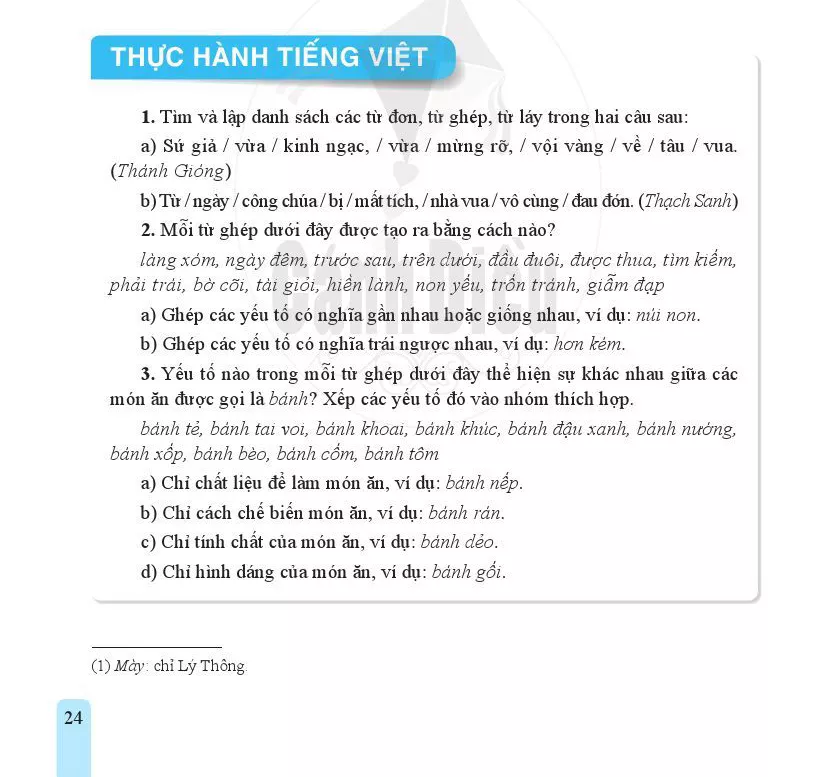 • Thực hành tiếng Việt 
