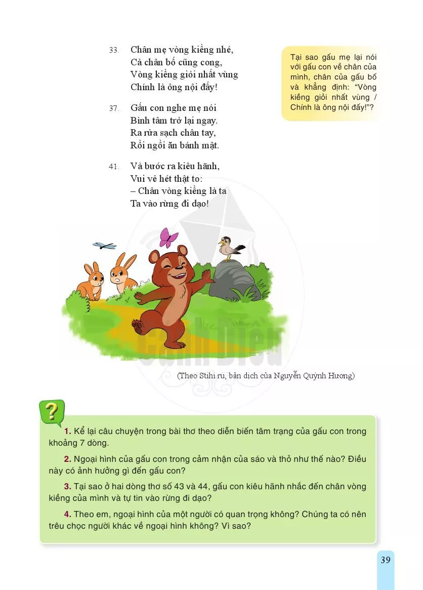 • Thực hành đọc hiểu: Gấu con chân vòng kiềng (U-xa-chup) 