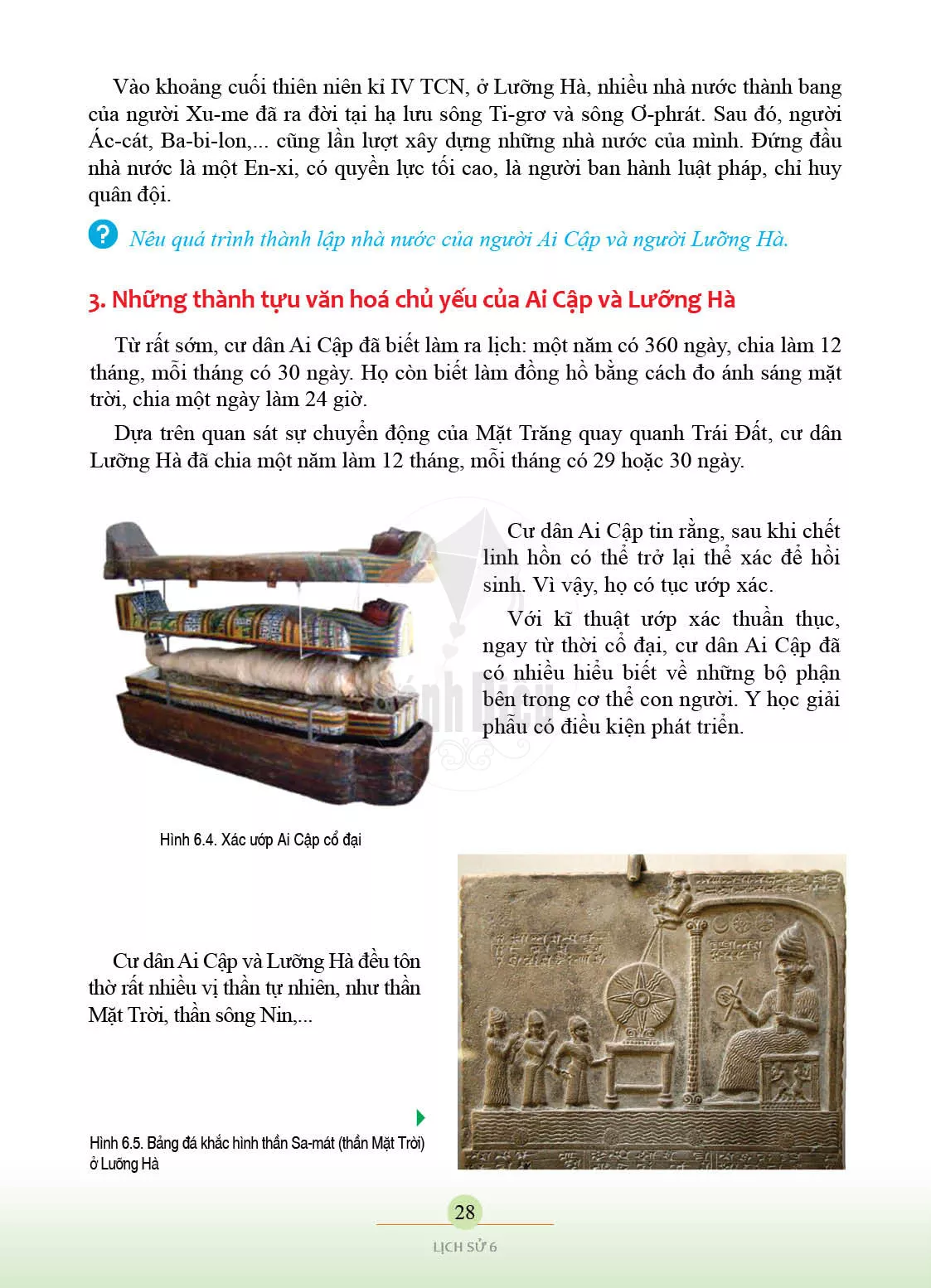 Bài 6. Ai Cập và Lưỡng Hà cổ đại