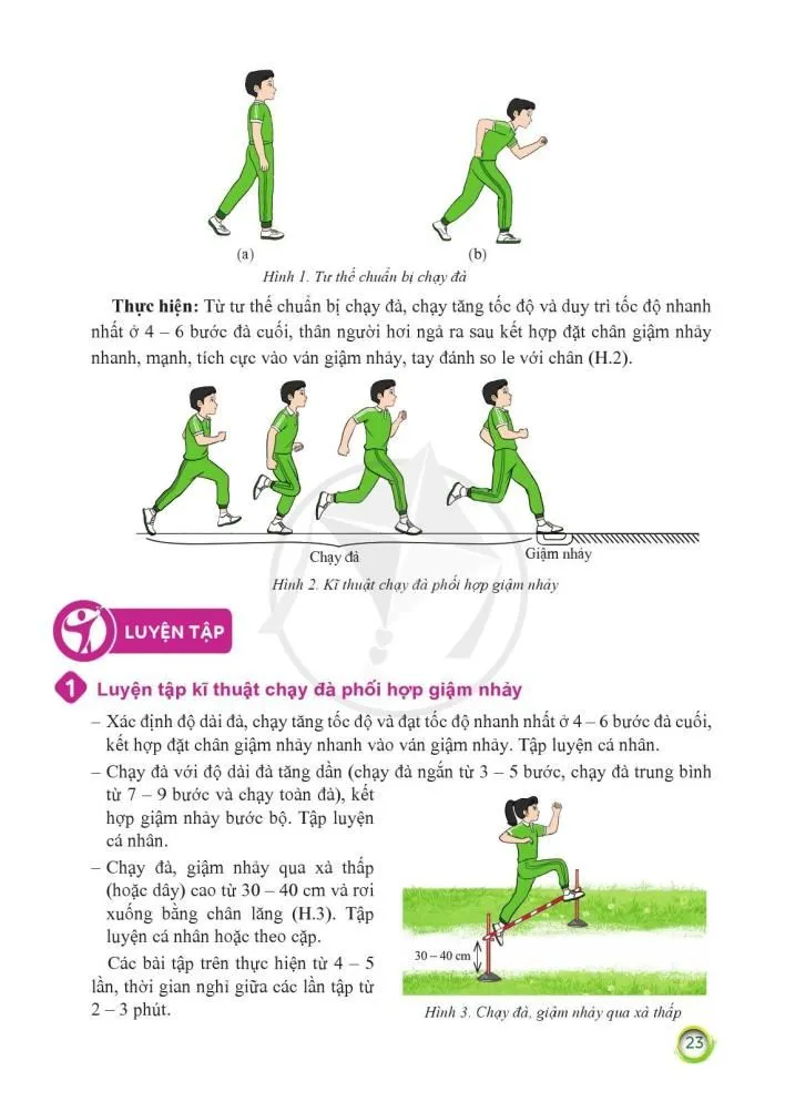 Bài 2. Kĩ thuật chạy đà và giậm nhảy
