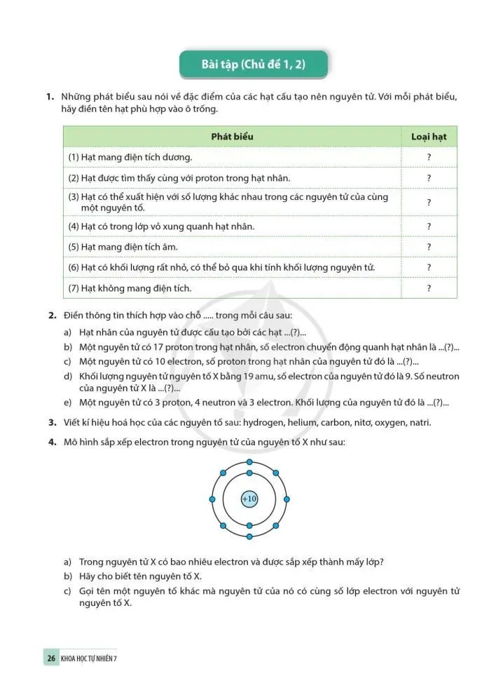 3. Sơ lược về bảng tuần hoàn các nguyên tố hoá học