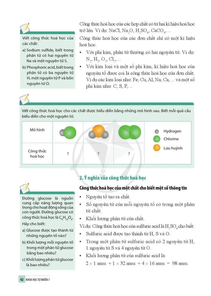 6. Hoá trị, công thức hoá học