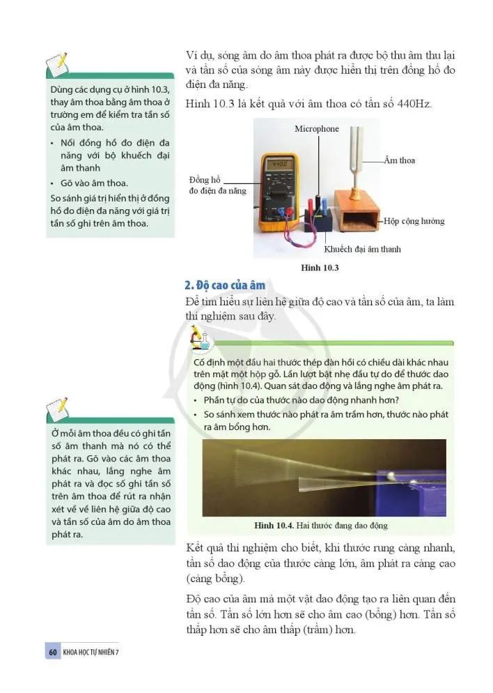 10. Biên độ, tần số, độ cao và độ to của âm