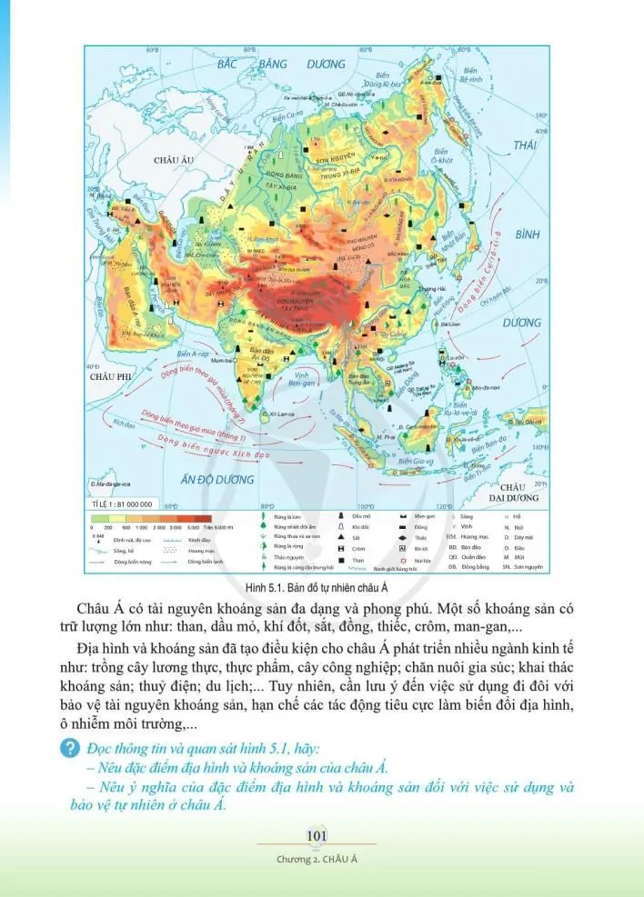 Bài 5. Vị trí địa lí, phạm vi và đặc điểm tự nhiên châu Á