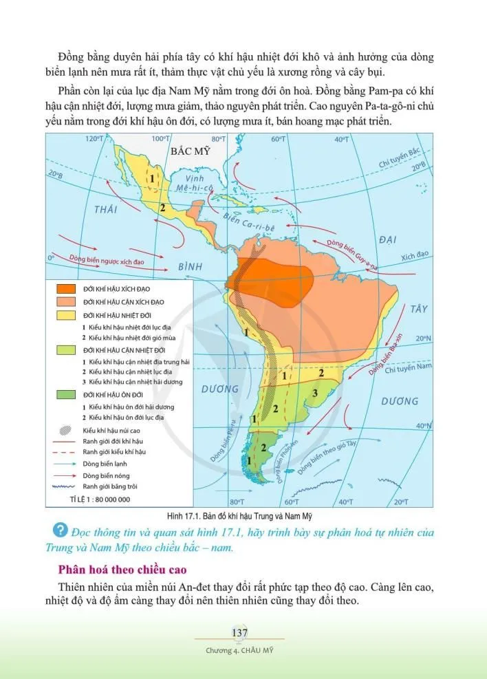 Bài 17. Đặc điểm tự nhiên Trung và Nam Mỹ