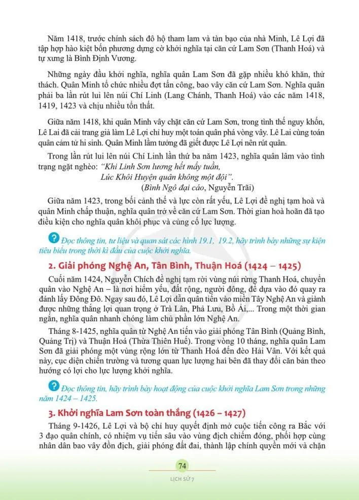 Bài 19. Khởi nghĩa Lam Sơn (1418-1427)