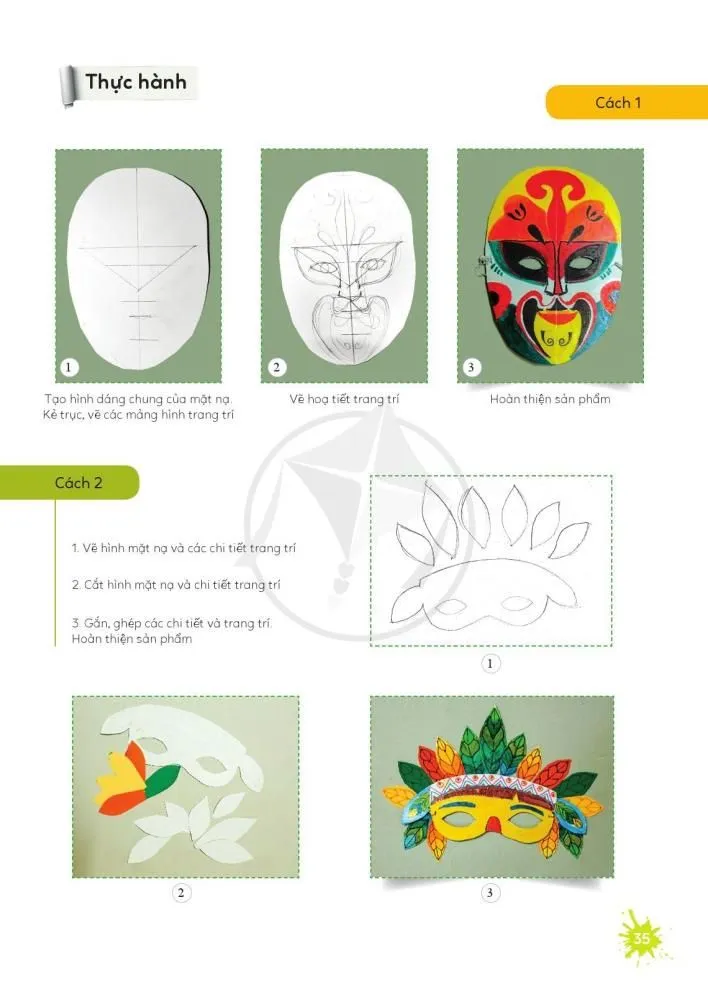 Bài 8: Tạo dáng và trang trí mặt nạ