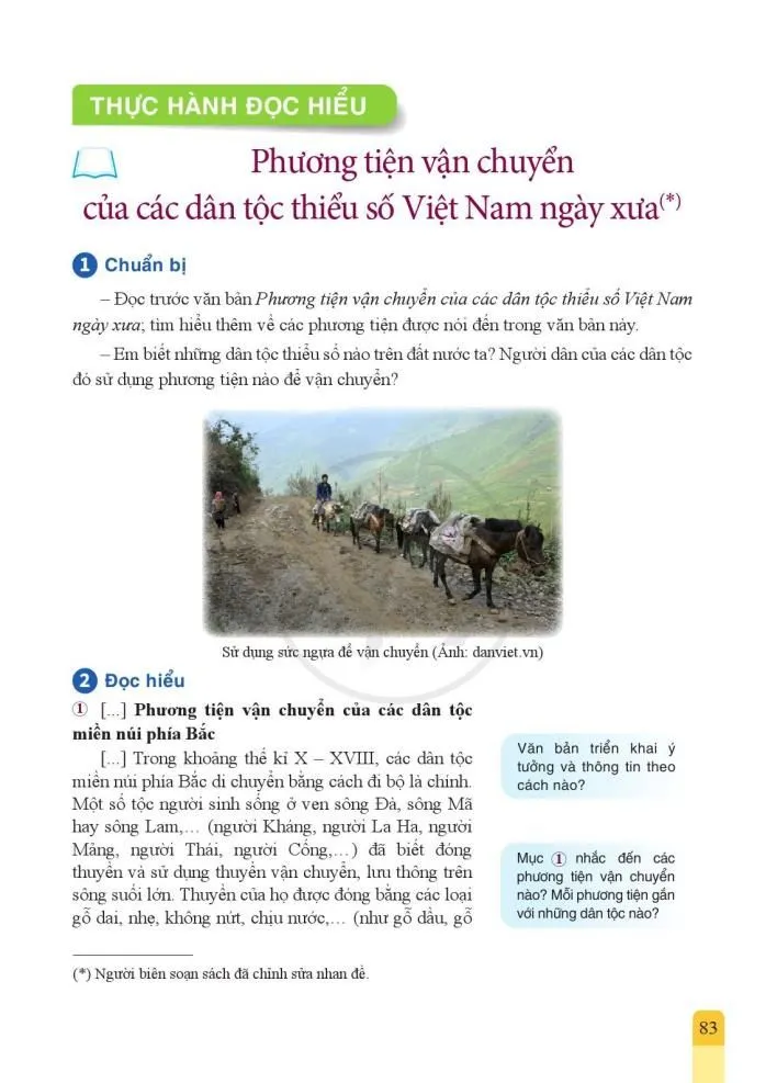 Phương tiện vận chuyển của các dân tộc thiểu số Việt Nam ngày xưa (Theo Trần Bình)
