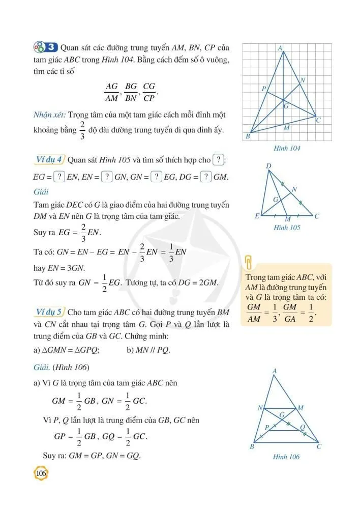 §10. Tính chất ba đường trung tuyến của tam giác 