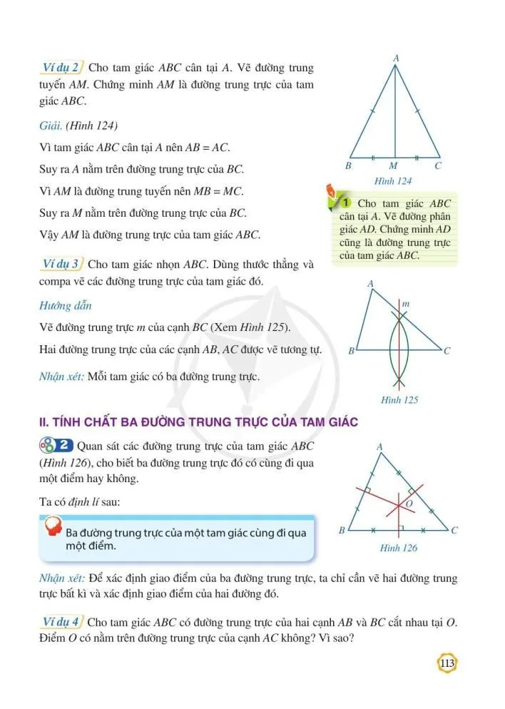 §12. Tính chất ba đường trung trực của tam giác 