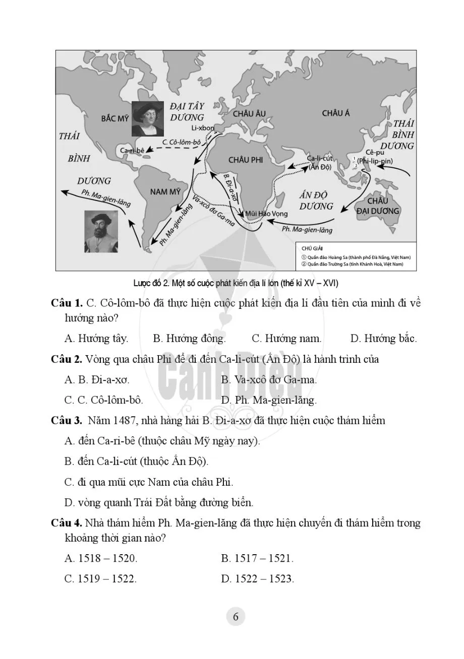 Bài 2. Các cuộc phát kiến địa lí từ thế kỉ XV đến thế kỉ XVI