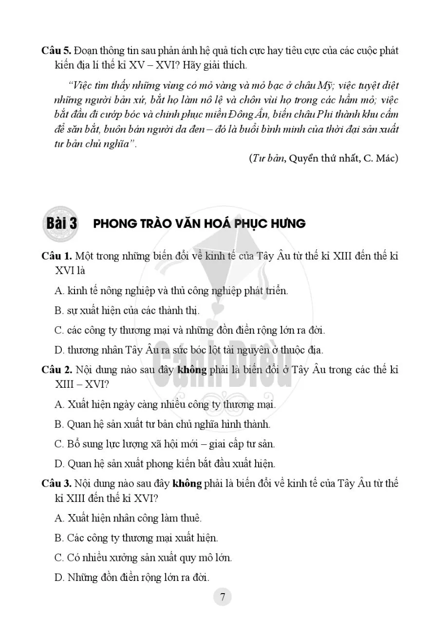 Bài 2. Các cuộc phát kiến địa lí từ thế kỉ XV đến thế kỉ XVI