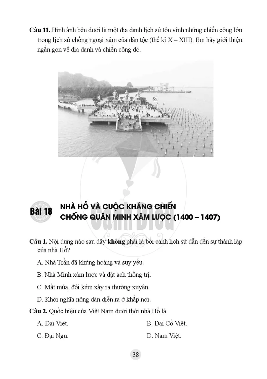 Bài 18. Nhà Hồ và cuộc kháng chiến chống quân Minh xâm lược (1400-1407)