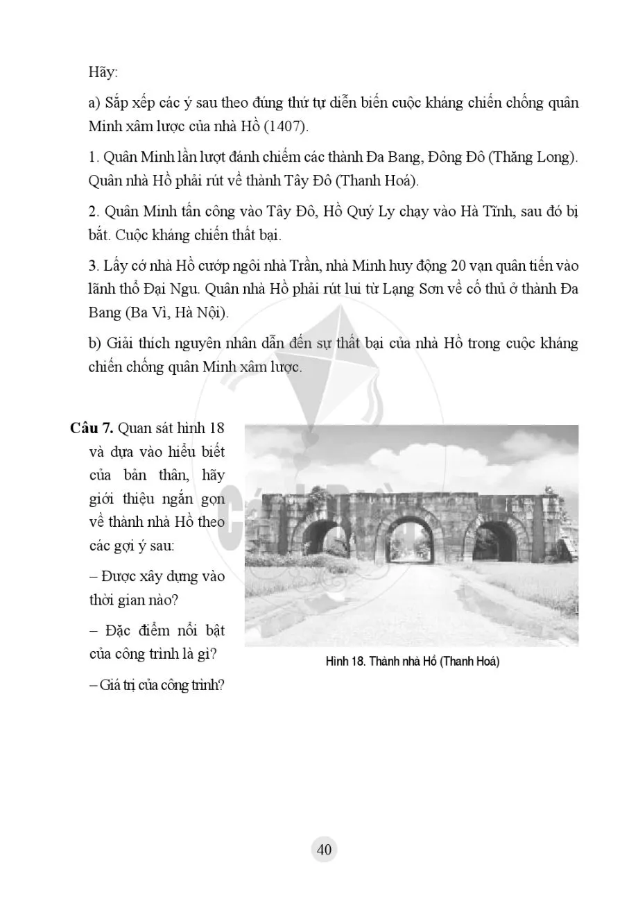 Bài 18. Nhà Hồ và cuộc kháng chiến chống quân Minh xâm lược (1400-1407)