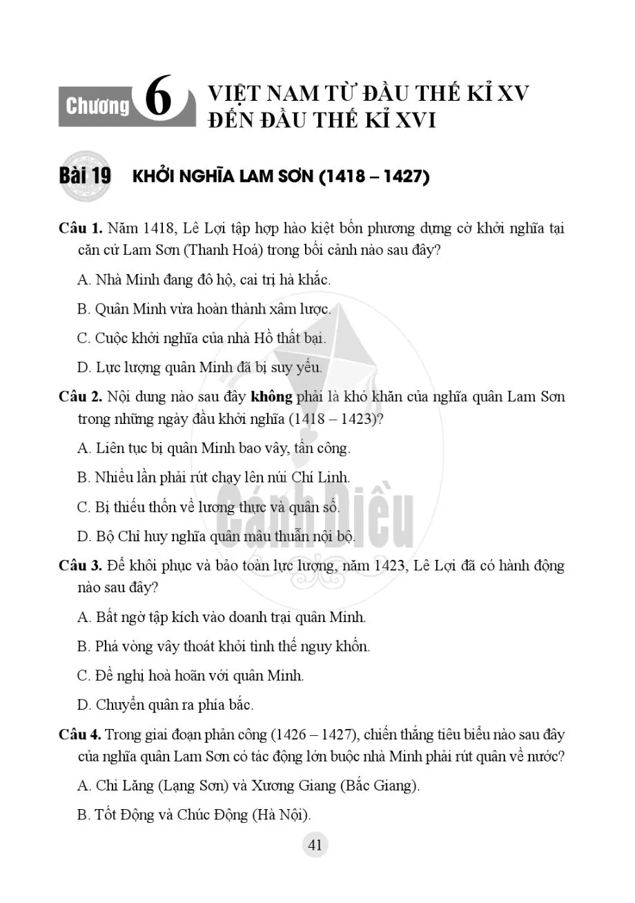 Bài 18. Nhà Hồ và cuộc kháng chiến chống quân Minh xâm lược (1400-1407)