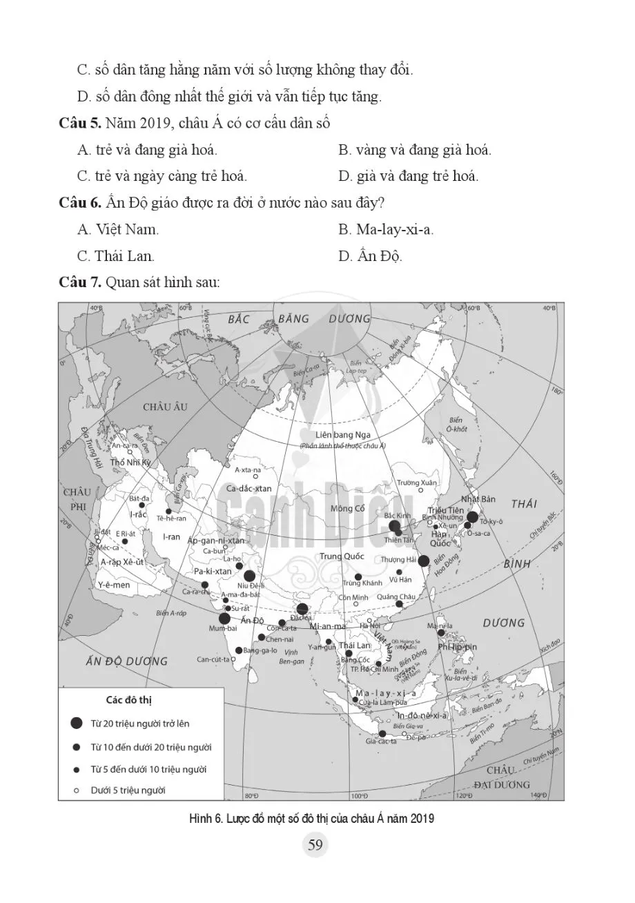 Bài 6. Đặc điểm dân cư, xã hội châu Á 58