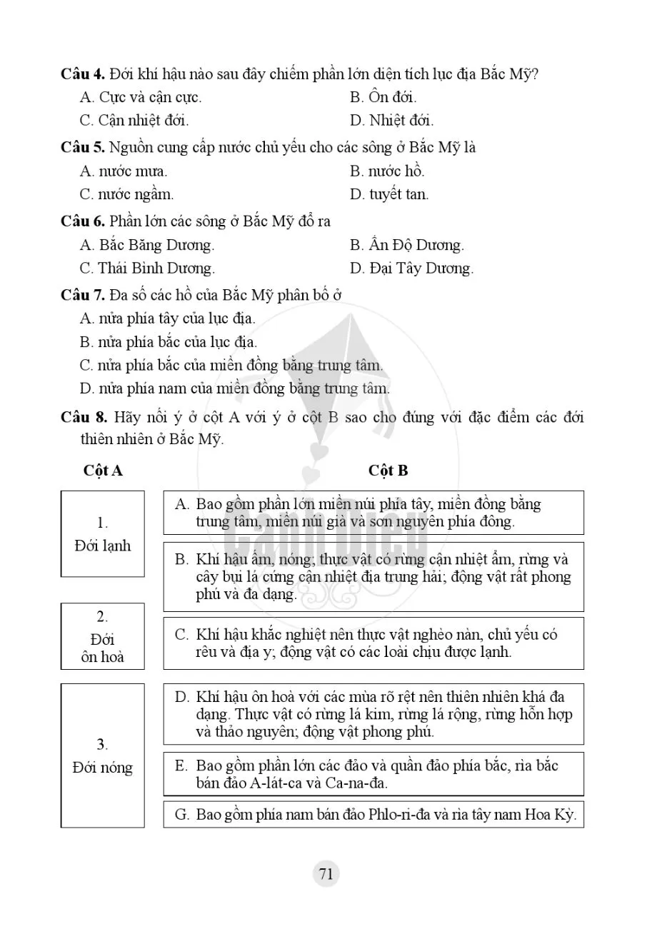 Bài 14. Đặc điểm tự nhiên Bắc Mỹ