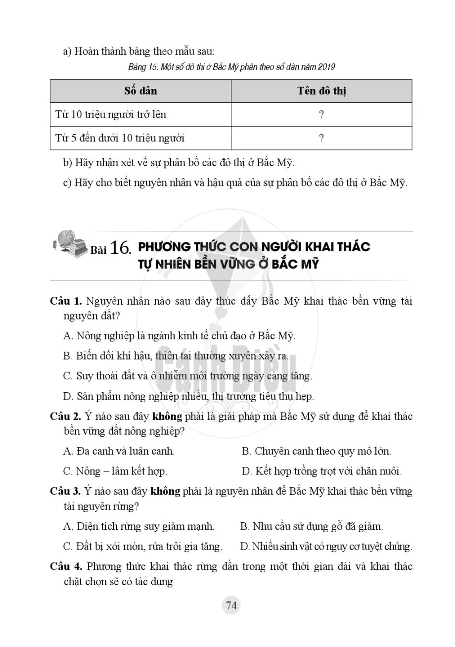 Bài 15. Đặc điểm dân cư, xã hội Bắc Mỹ