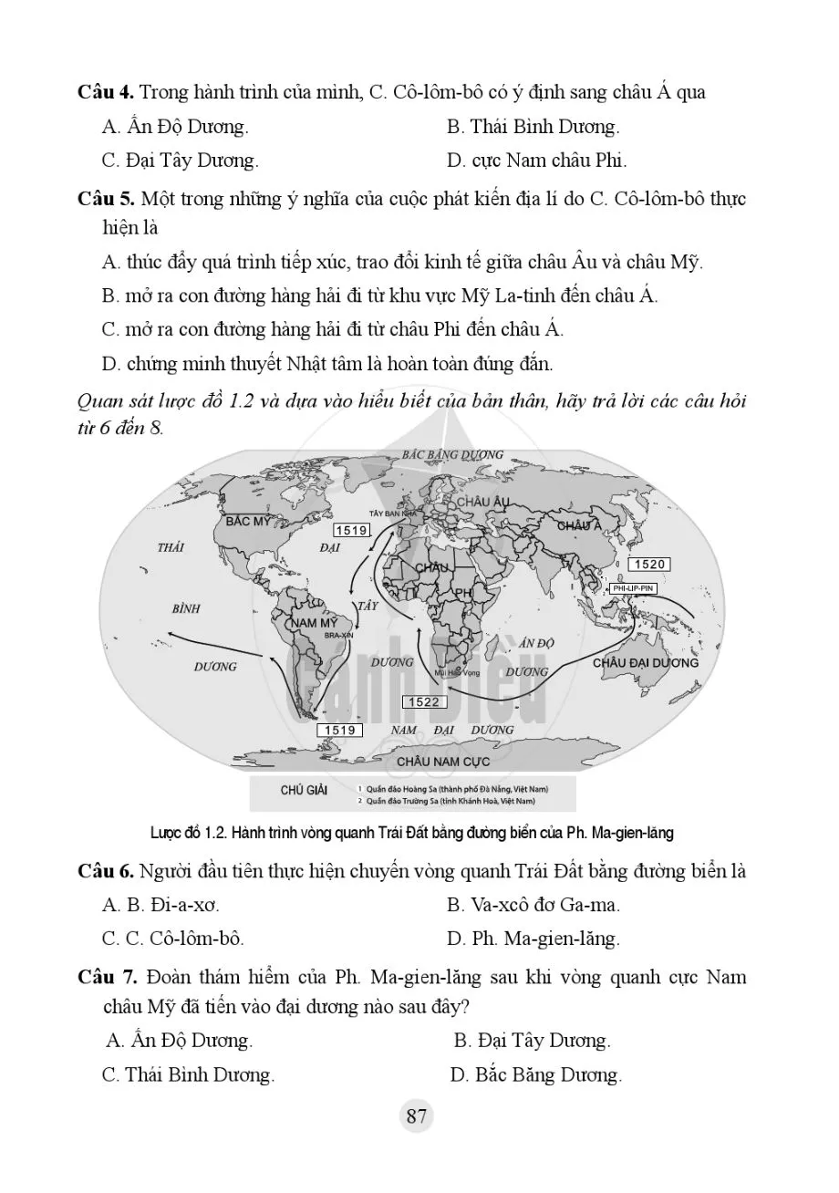 Chủ đề 1. Các cuộc đại phát kiến địa lí thế kỉ XV-XVI