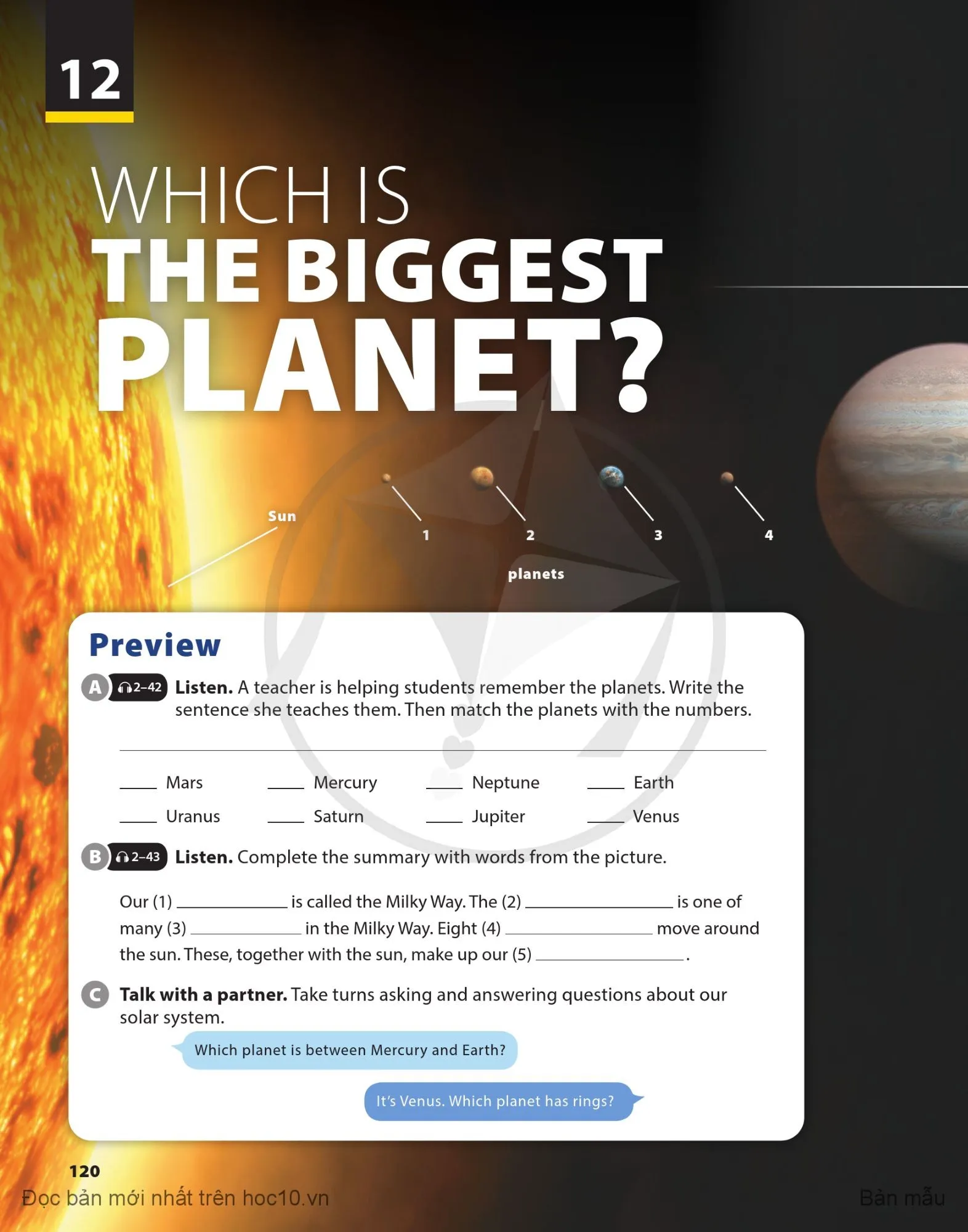 Unit 12 Which Is the Biggest Planet?