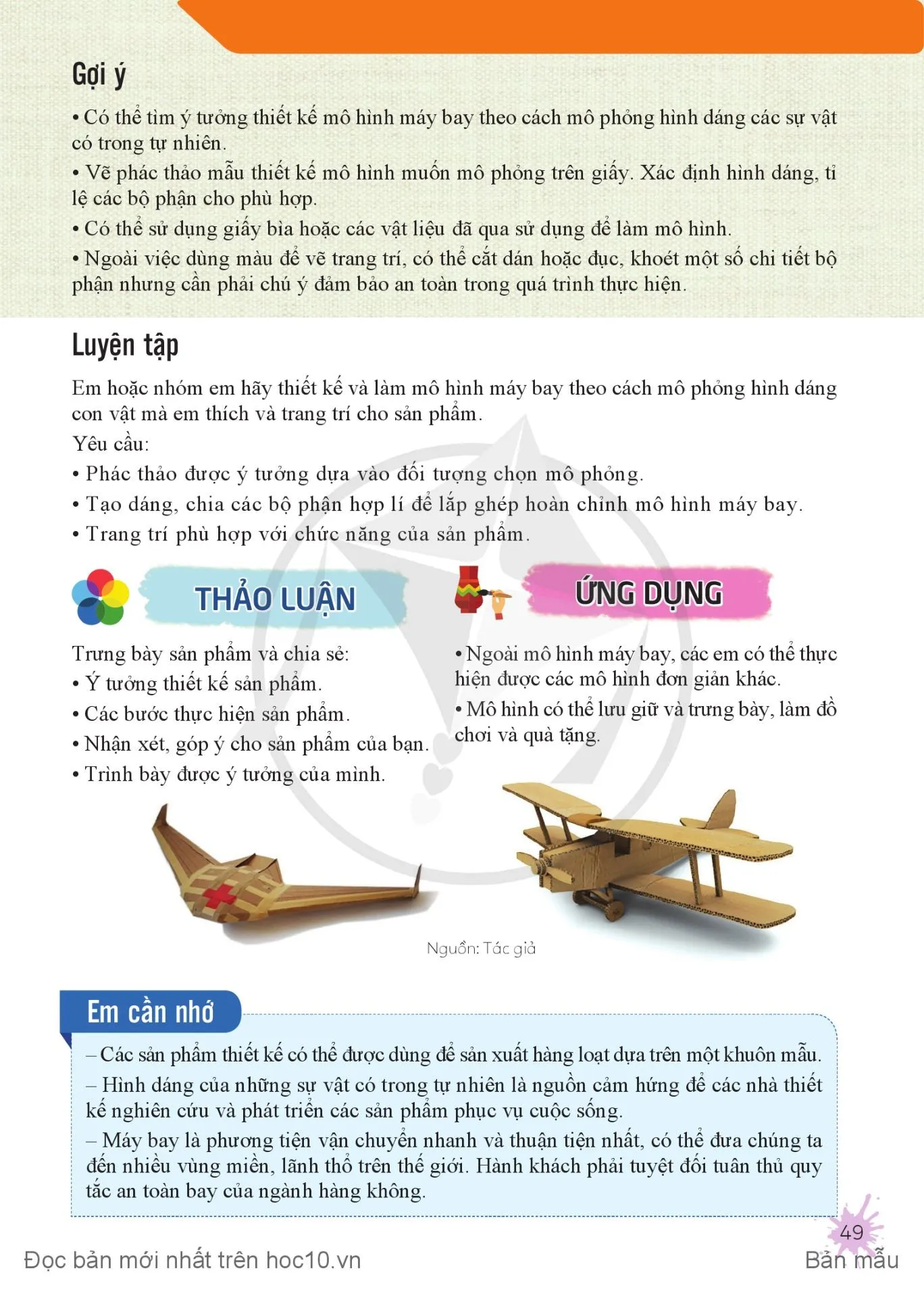 Bài 11: Thiết kế mô hình máy bay