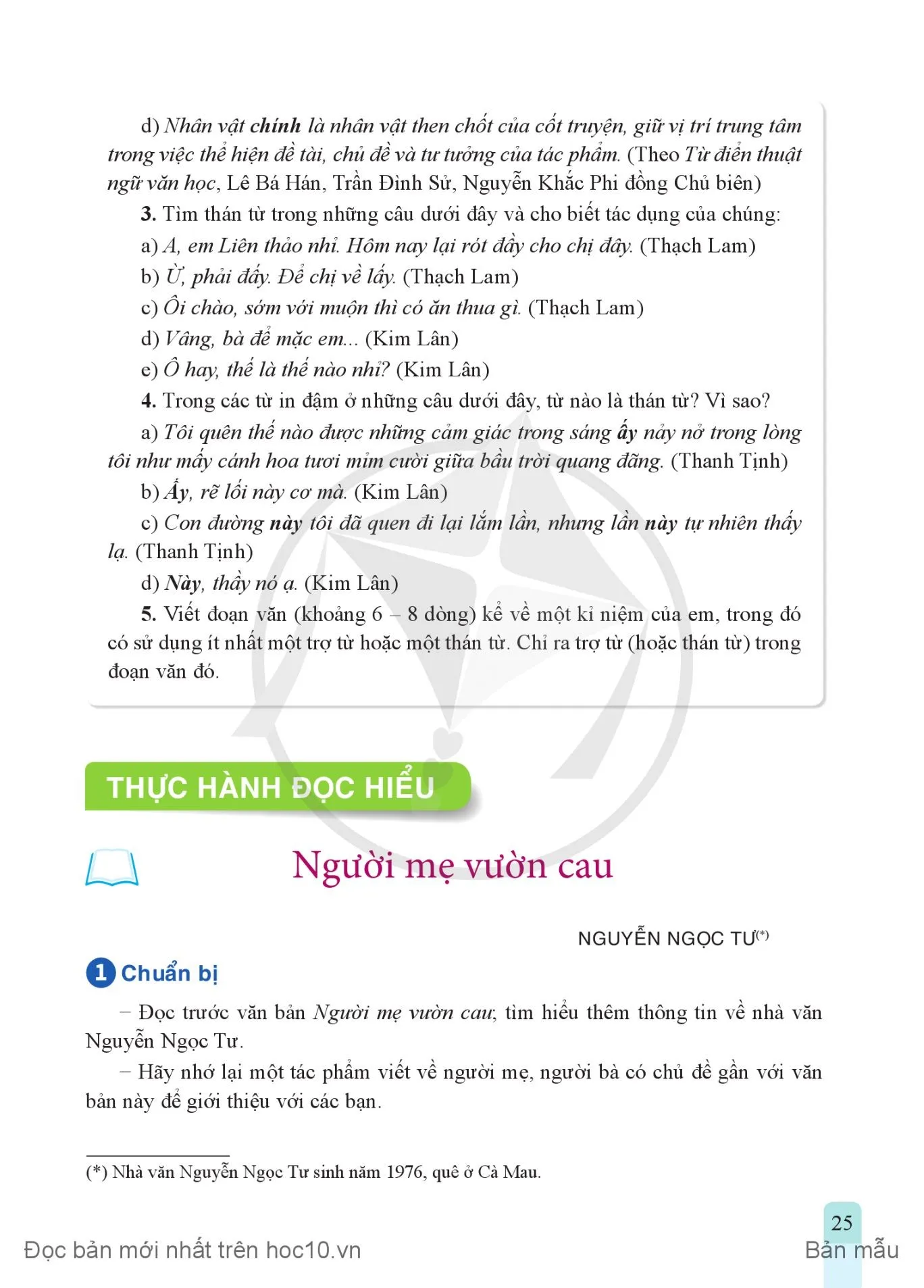 • Thực hành tiếng Việt: Trợ từ và thán từ