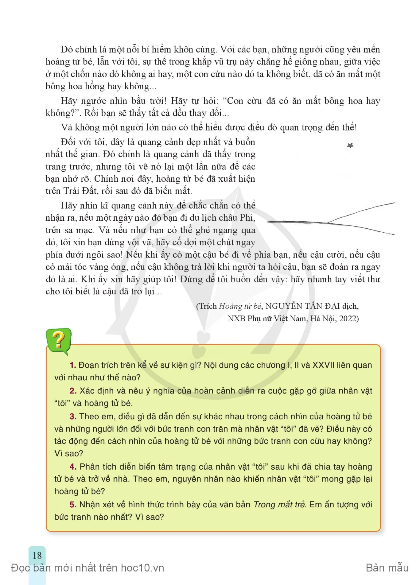 – Trong mắt trẻ (Trích Hoàng tử bé – Ê-xu-pe-ri)