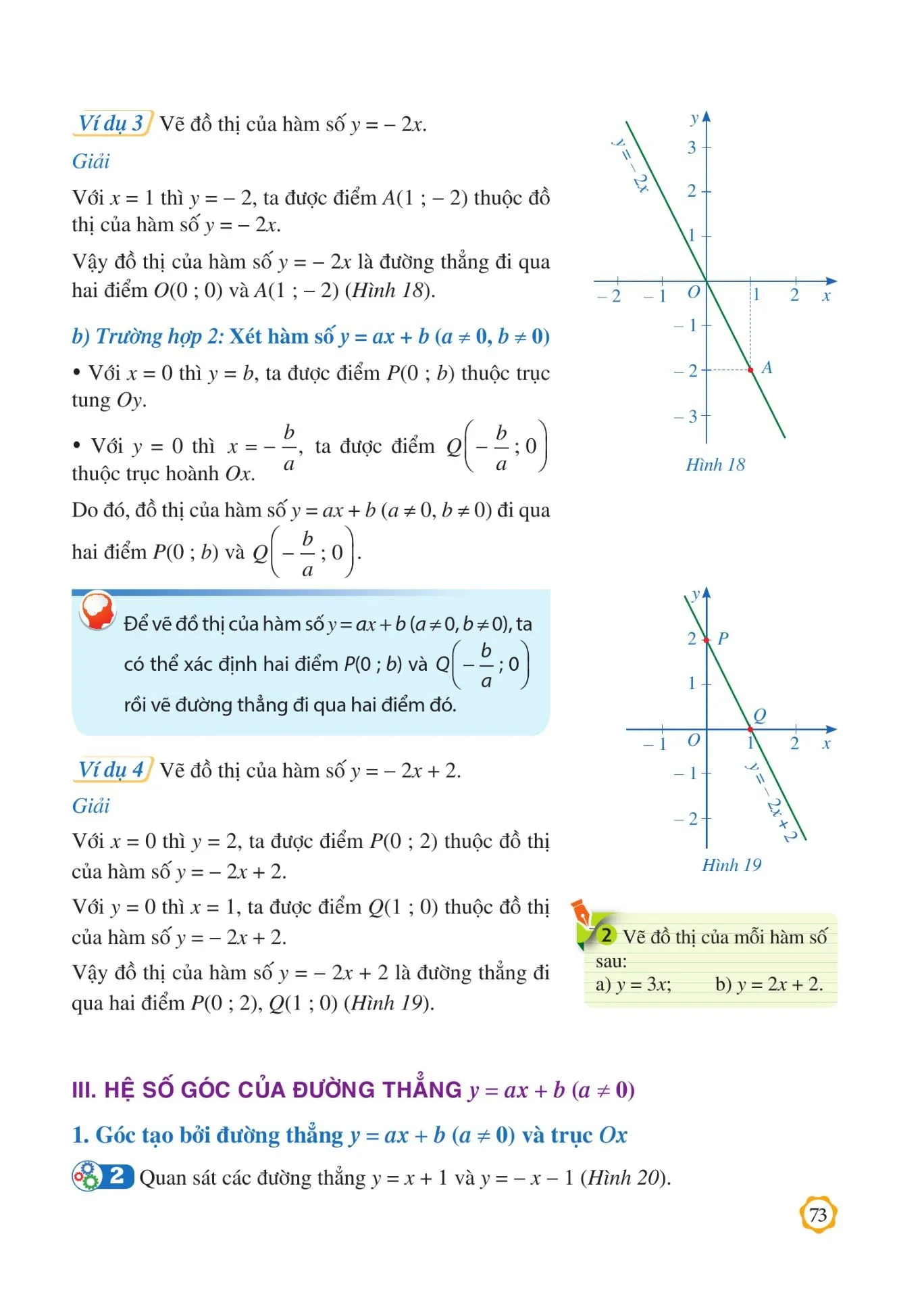 §4. Đồ thị của hàm số bậc nhất y = ax+b(a =0)