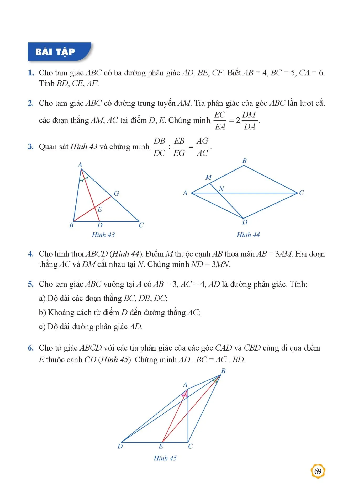 §4. Tính chất đường phân giác của tam giác