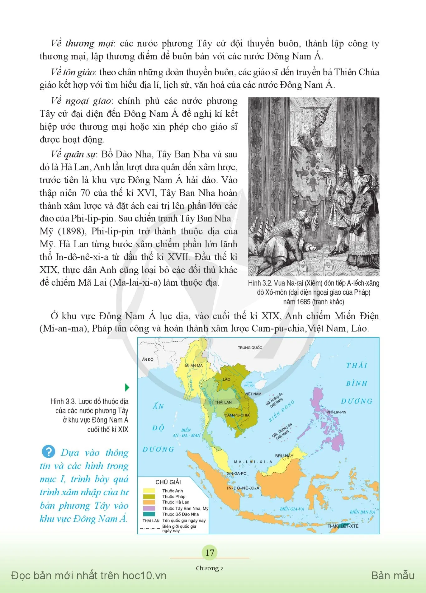 Bài 3. Đông Nam Á từ nửa sau thế kỉ | XVI đến thế kỉ XIX