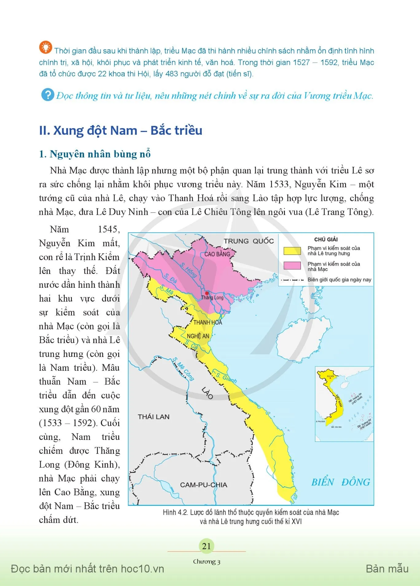 Bài 4. Xung đột Nam – Bắc triều, Trịnh – Nguyễn