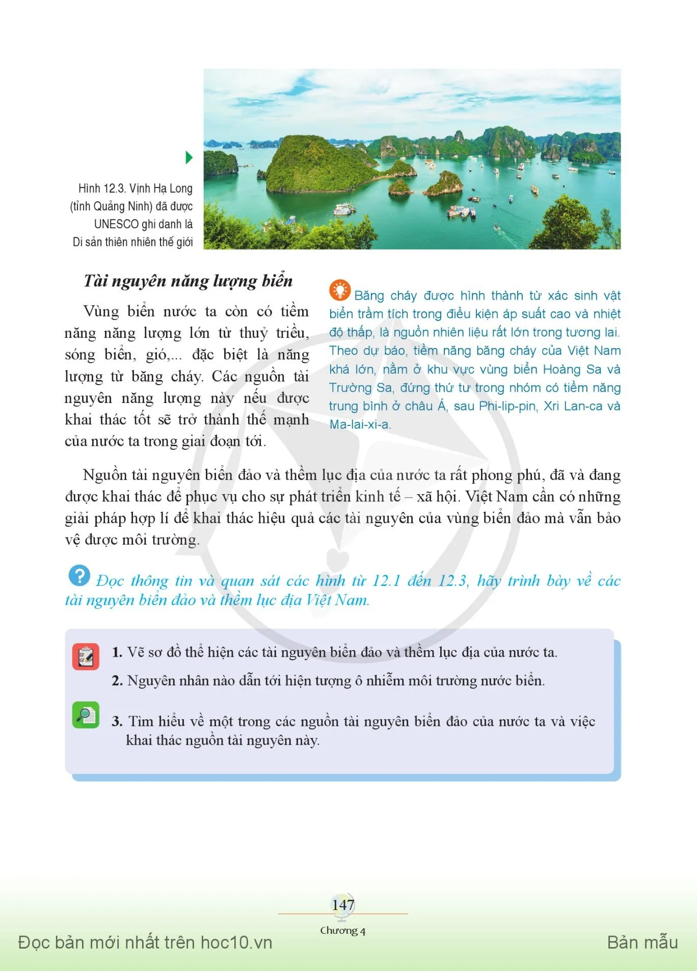 Bài 12. Môi trường và tài nguyên biển đảo Việt Nam