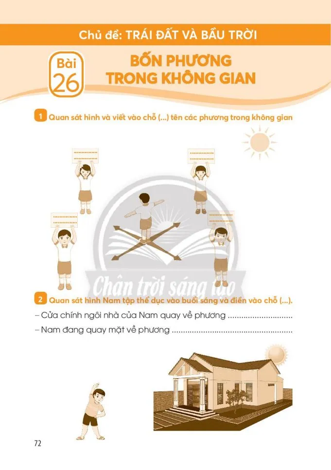 Bài 26. Bốn phương trong không gian