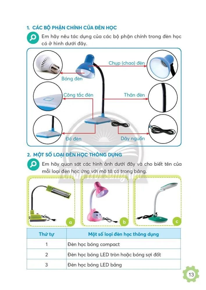 Bài 2. Sử dụng đèn học