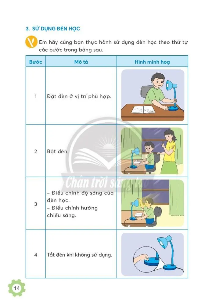 Bài 2. Sử dụng đèn học