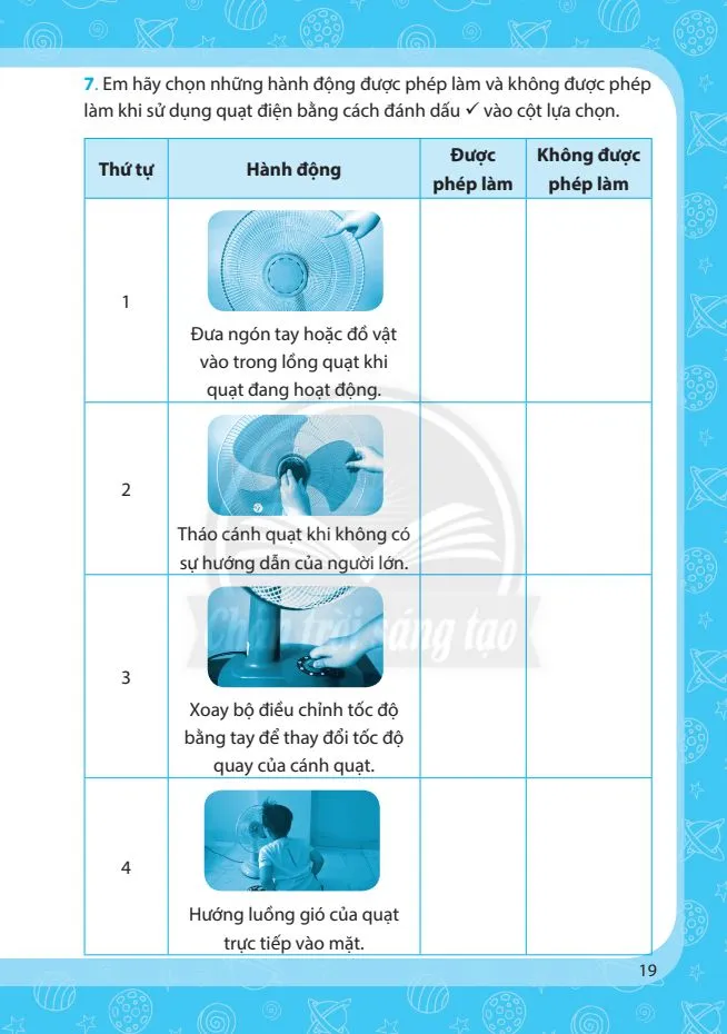 Bài 3. Sử dụng quạt điện .