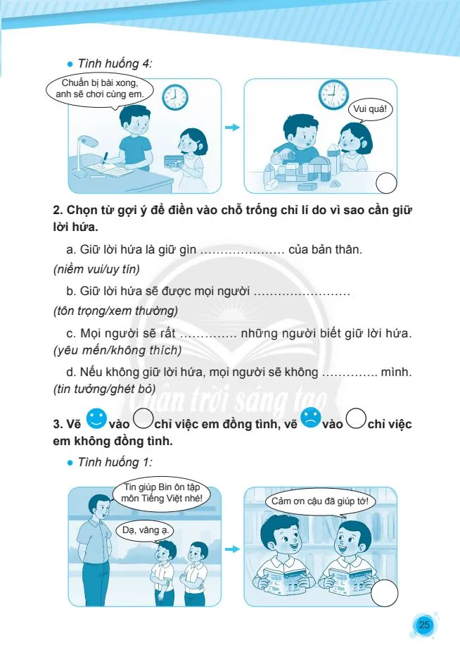 Bài 6: EM GIỮ LỜI HỨA